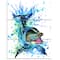 Designart - Large Blue Dolphin Watercolor - Contemporary Animal Art Canvas